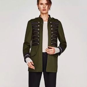 NWT Zara Military Jacket /Coat Size Small